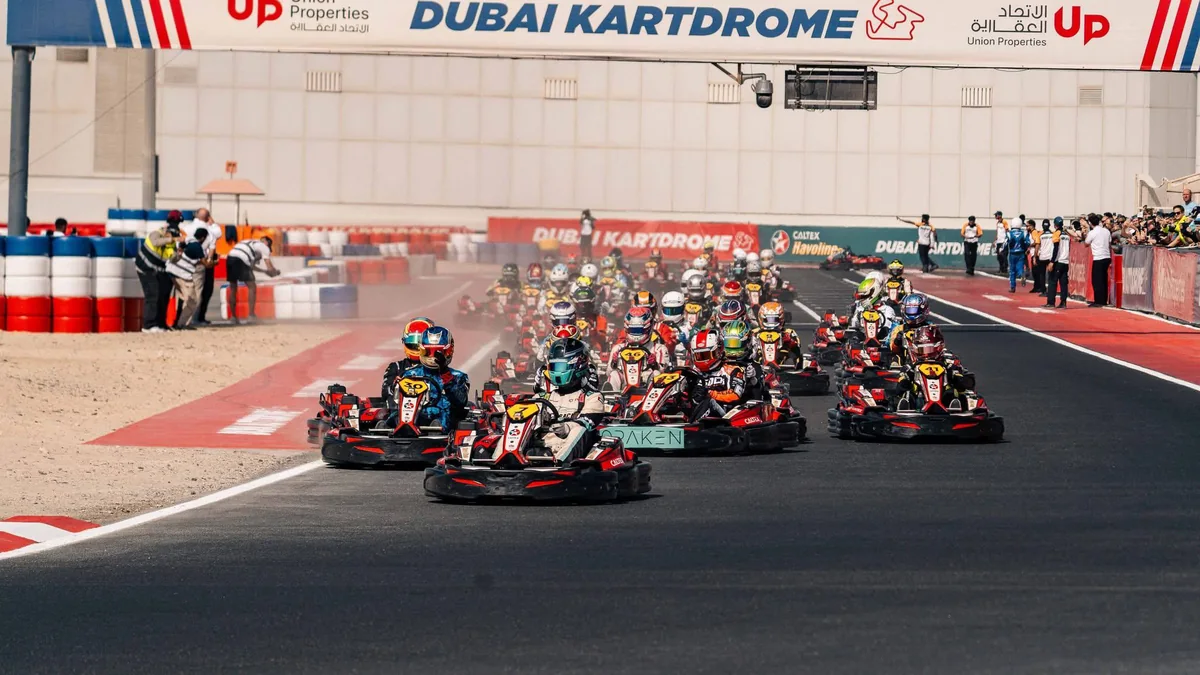 Dubai karting race start